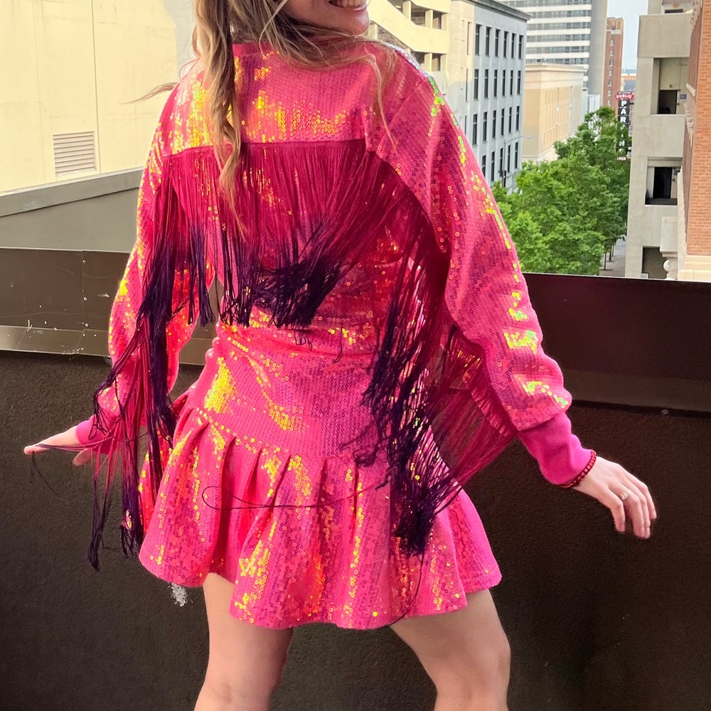 QUEEN OF SPARKLES Pink Sequin Dress - Picture 6 of 6